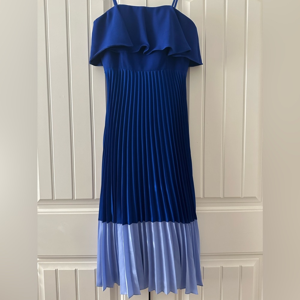 Strapless Pleated Aidan by Aidan Mattox Midi